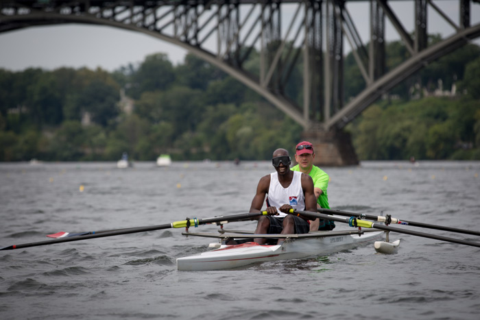 regatta rowers on the river
